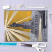 Standbeeld van Liberty Torch & US Navy Tweede Were Tissuepapier (Craft)