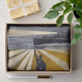 Standbeeld van Liberty Torch & US Navy Tweede Were Tissuepapier (Geschenk)