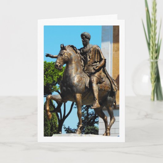Standbeeld van Marcus Aurelius, Capitoline Hill, R Kaart (Voorkant)
