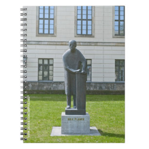 Standbeeld van Max Planck in Berlijn Notitieboek
