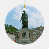 Standbeeld van Mozart in Salzburg