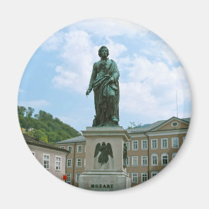 Standbeeld van Mozart in Salzburg Magneet