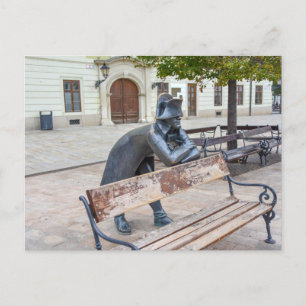Standbeeld van Napoleon in Bratislava, Slowakije Briefkaart