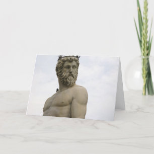 Standbeeld van Neptunus de kaart van de nota van