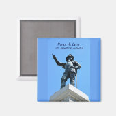 standbeeld van Ponce de Leon Magneet (Voorkant / Achterkant)