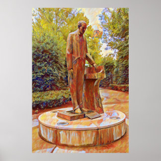 Standbeeld van Sergei Rachmaninov in Knoxville Poster