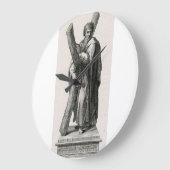 Standbeeld van Sint-Andreas Apostel met kruis Grote Klok (Hoek)