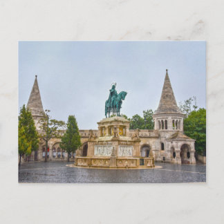 Standbeeld van Sint-Stefanus, Boedapest, Hongarije Briefkaart