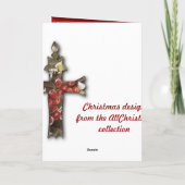 Standbeeld van St. Joseph Feestdagen Kaart (Achterkant)