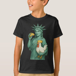 Standbeeld Van Vrijheid Subtiele Anti Trump Kip Ta T-shirt