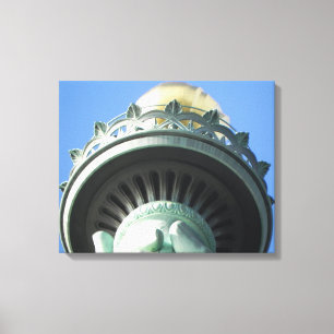 STANDBEELD VAN VRIJHEID TOorts OMWONDEN Canvas Afdruk