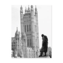 standbeeld van Winston Churchill in Londen
