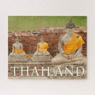 Standbeelden van zittende Boeddha's   Ayutthaya, T Legpuzzel