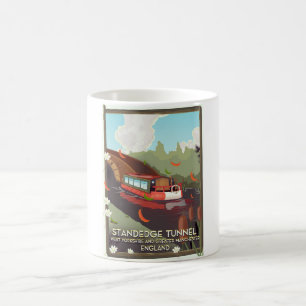 Standedge tunnel UK kanaalreisposter. Magische Mok