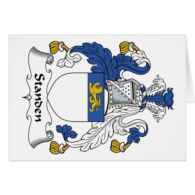 Standen Family Crest (Voorkant Horizontaal)