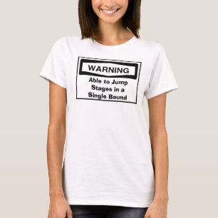 Standen kunnen in één enkele ronde springen t-shirt