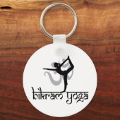 Standing Bow Pulling Pose Bikram Yoga Sleutelhanger (Voorkant)