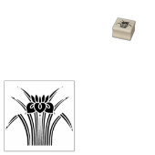 Standing iris / 立ち杜若 	rubberstempel (Gestempeld)