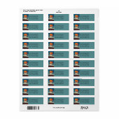 Standing Jack O Lantern Halloween Etiket (Full Sheet)