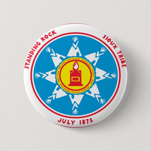 Standing Rock tribe logo Ronde Button 5,7 Cm (Voorkant)