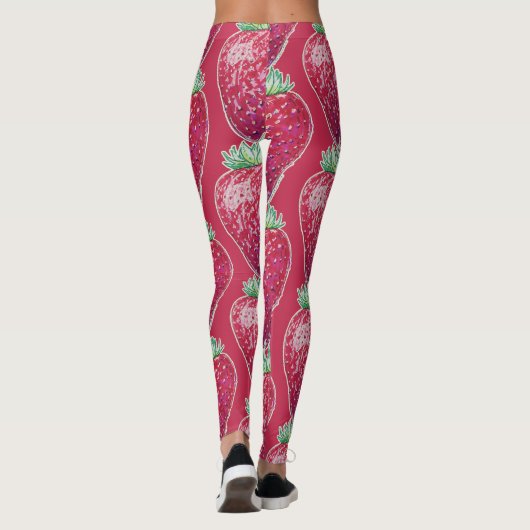 Standing Strawberry Leggings (Achterkant)