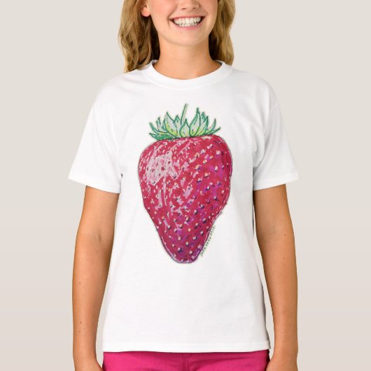 Standing Strawberry T-shirt (Voorkant)
