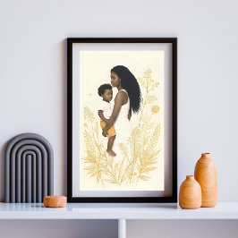 Standing With You – A Mother’s Silent Strength I Poster