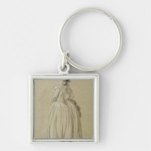 Standing Young Woman Sleutelhanger