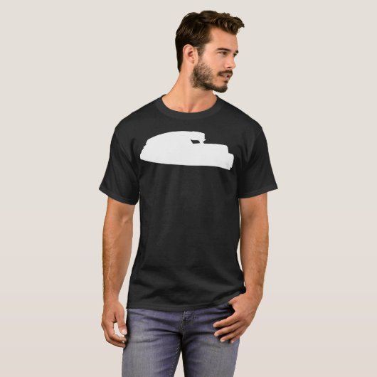 Standup Jet Ski Retro JS 550 Silhouet _1 T-shirt (Voorkant volledig)