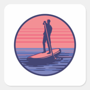 STANDUP PADDLEBOARDING VIERKANTE STICKER