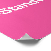 #StandWithPP-teken Poster (Hoek)