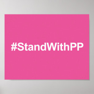 #StandWithPP-teken Poster