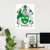 Stanfield Family Crest Poster (Thuiskantoor)