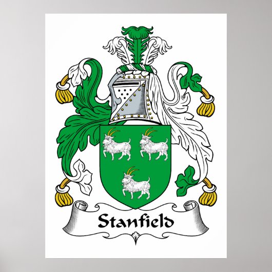 Stanfield Family Crest Poster (Voorkant)