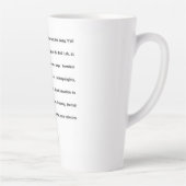 Stanford BAD Lab - Poème de groupe Latte Mug (Droite)