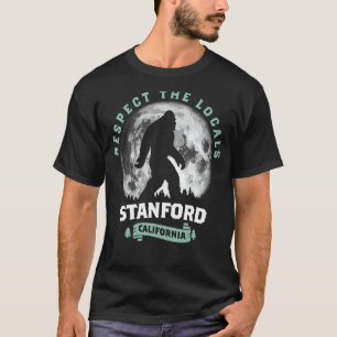 Stanford California Bigfoot Night Walk Retro T-shirt