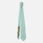 Stang van Asclepius Stropdas (Light Scrubs Green) (Achterkant)