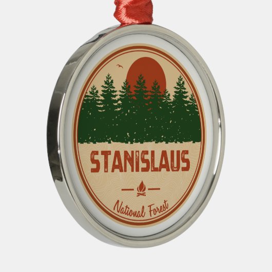 Stanislaus National Forest Metalen Ornament (Rechts)