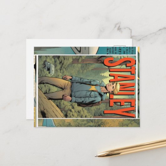 Stanley Comic Briefkaart (Voorkant / Achterkant in situ)