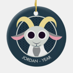 Stanley de Goat Keramisch Ornament