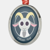 Stanley de Goat Metalen Ornament (Links)