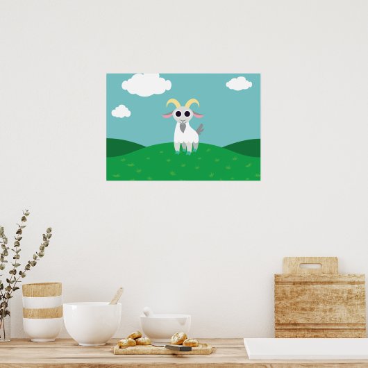 Stanley de Goat Poster (Keuken)