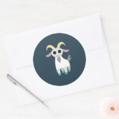 Stanley de Goat Ronde Sticker (Envelop)