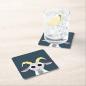 Stanley de Goat Vierkante Kartonnen Onderzetter (Insitu)