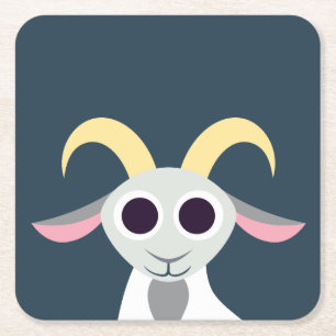 Stanley de Goat Vierkante Kartonnen Onderzetter