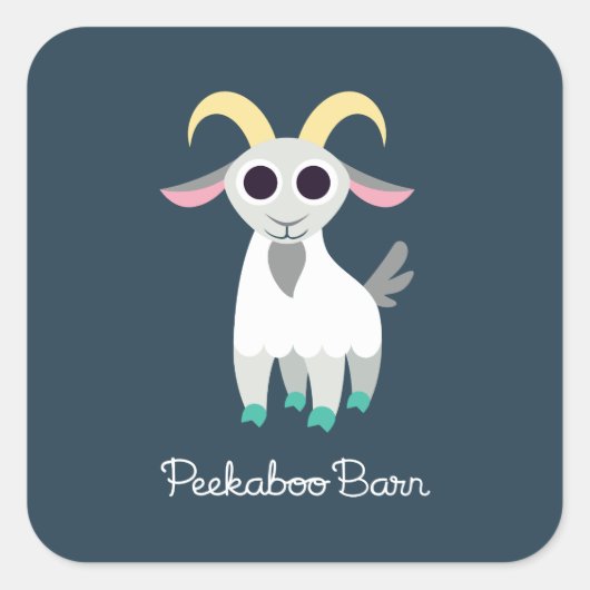 Stanley de Goat Vierkante Sticker (Voorkant)