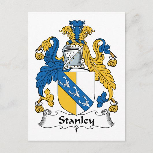 Stanley Family Crest Briefkaart (Voorkant)