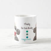 Stanley la tasse de singe de chaussette (Centre)