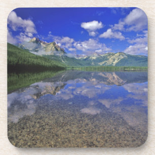 Stanley Lake in de Sawtooth Mountains van Idaho Bier Onderzetter