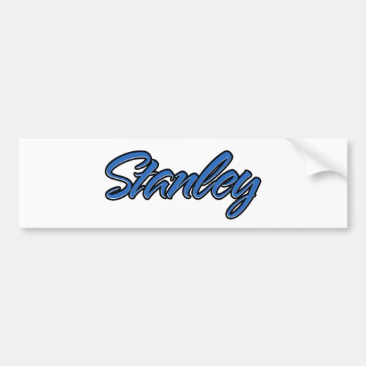 Stanley Name blue Aufkleber Sticker Autoaufkleber (Voorkant)